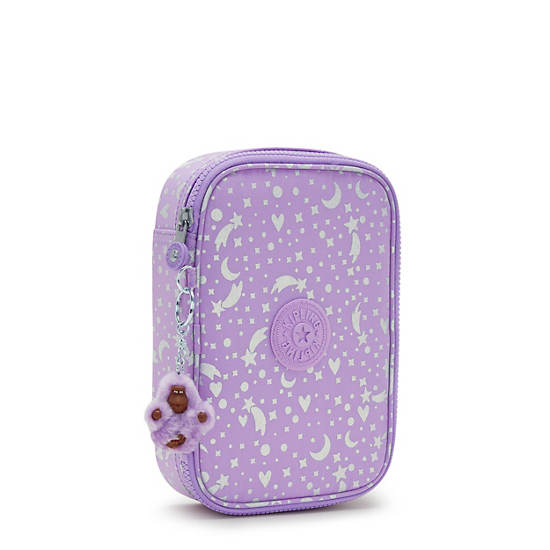 Kipling 100 Pens Printed Case Çanta Mor | TR 1179GS